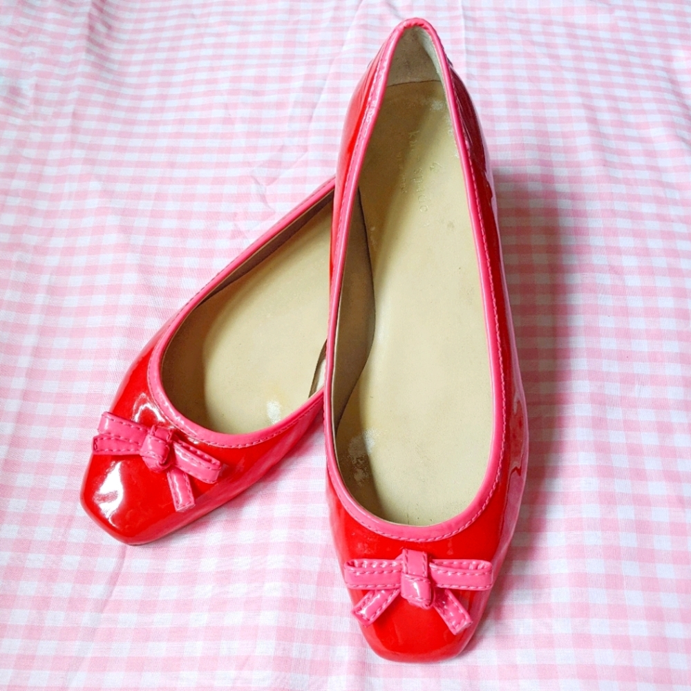 kate spade Y2K square toe flats